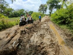 Warga Desa Srikamulyan Keluhkan Jalan Puluhan Tahun Tak Kunjung Diperbaiki