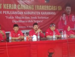 Dewan Pimpinan Cabang PDI Perjuangan Kabupaten Karawang Gelar Rakercab Ke III