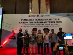 PLN UP3 Karawang Mendapat Penghargaan TJSLP Dan CSR Award 2023 Dari Pemkab Karawang