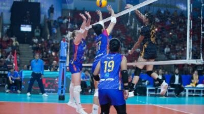 Jakarta Electric PLN Berhasil Tumbangkan Gresik Petrokimia Pupuk Indonesia Di Turnamen PLN Mobile Proliga 2024