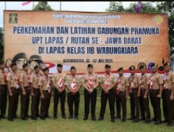 Dengan Semangat Tinggi, WBP Lapas Karawang Turut Serta Latgab Pramuka SeJawa Barat